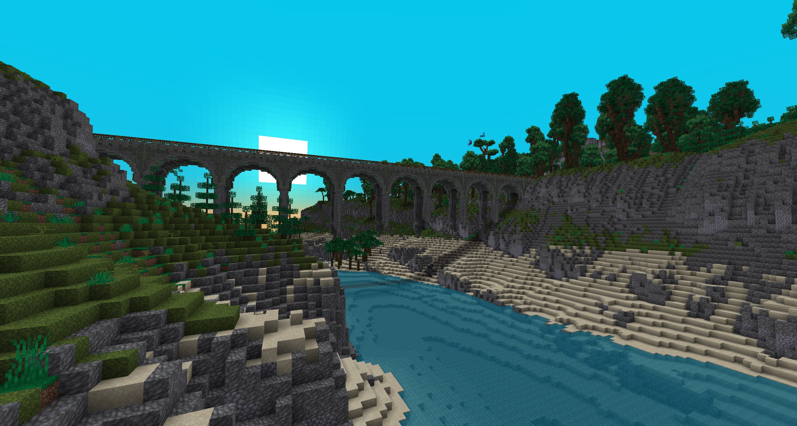 The Voxel Viaduct, connecting Pixel Paradise to the Prismatic Peninsula